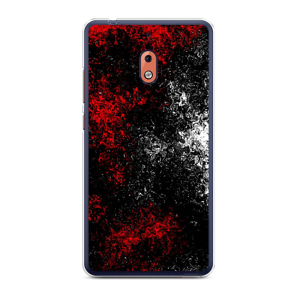 

Чехол на Nokia 2.1 "Монотипия", Красный;черный;белый, 121550-3