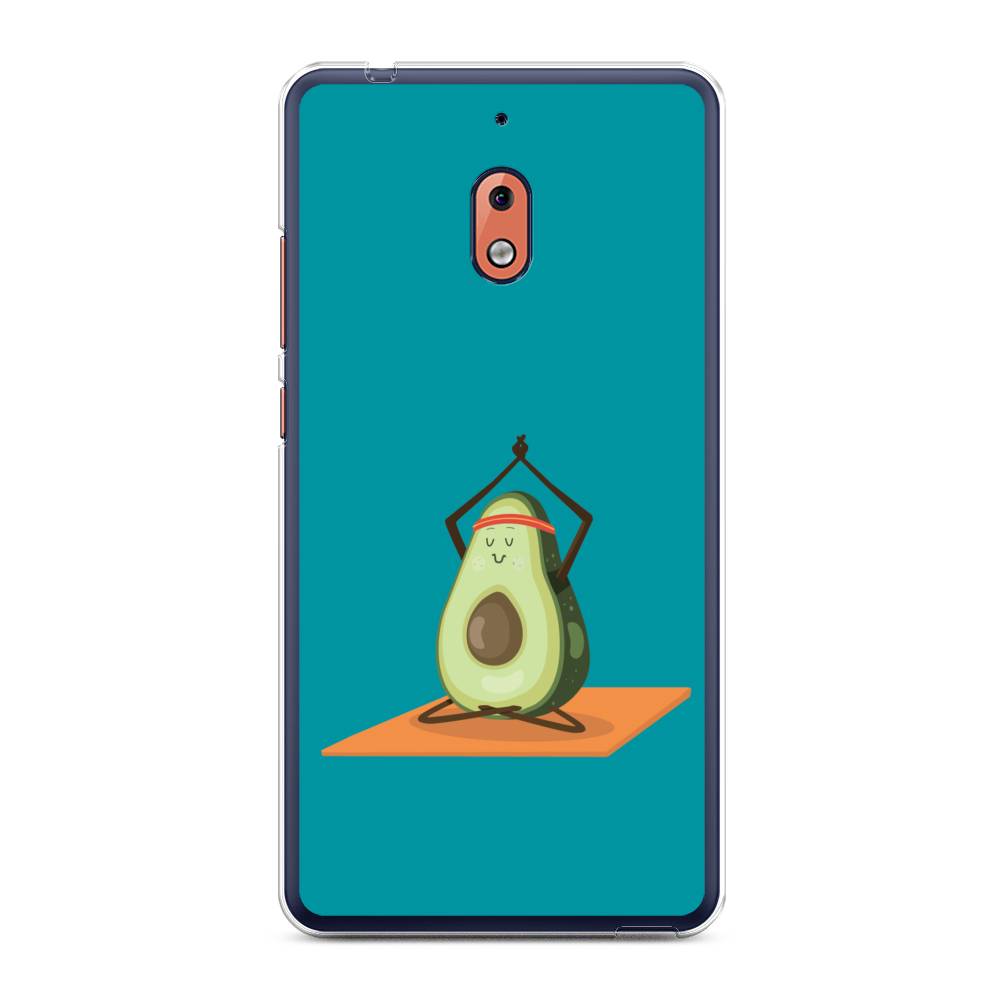 

Чехол на Nokia 2.1 "Расслабься с авокадо", Голубой, 121550-6