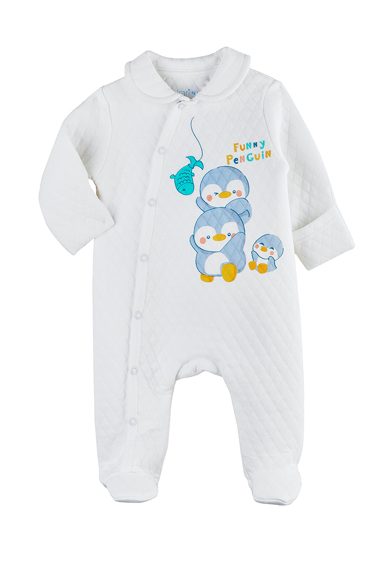 фото Комбинезон детский повседневный kari baby aw21b14504112 белый р.68