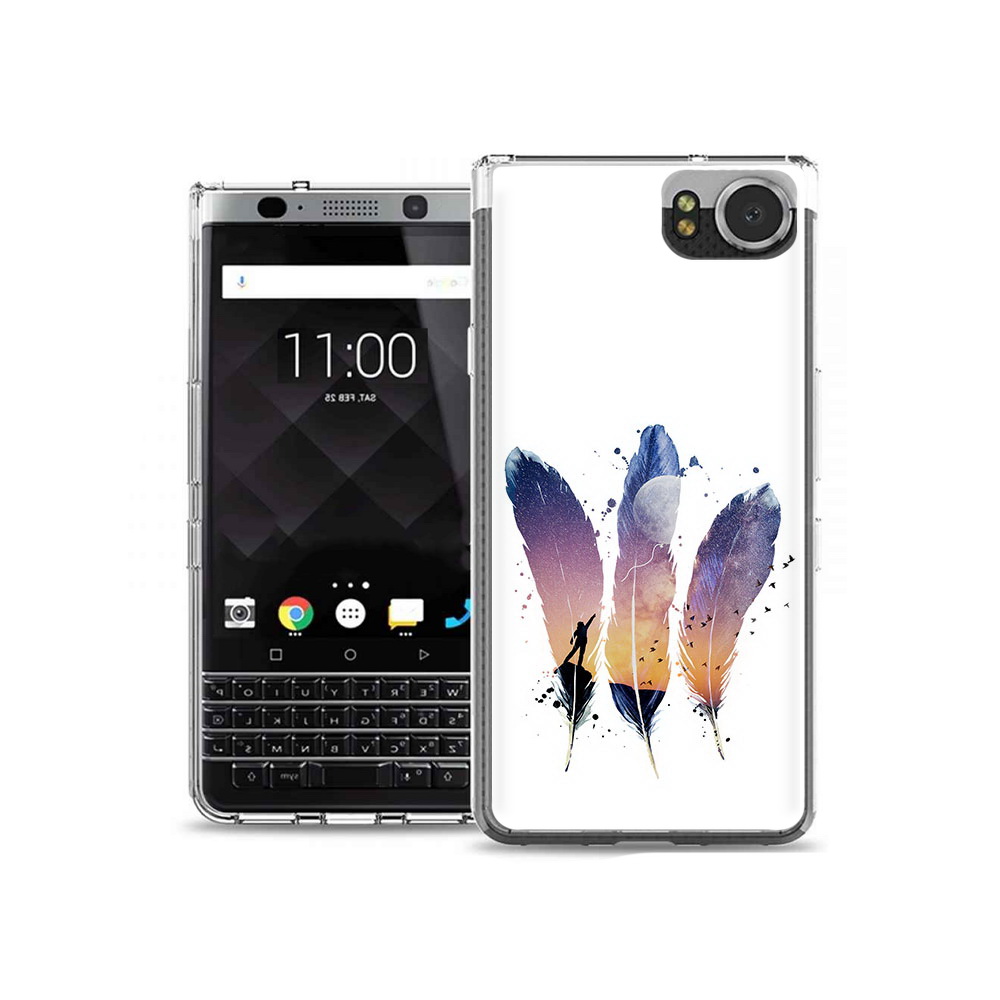 

Чехол MyPads Tocco для BlackBerry KeyOne небесные перья, Tocco