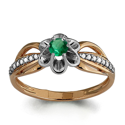 

Кольцо из серебра р.  AQUAMARINE 66078Г_925_з, 66078Г_925_з