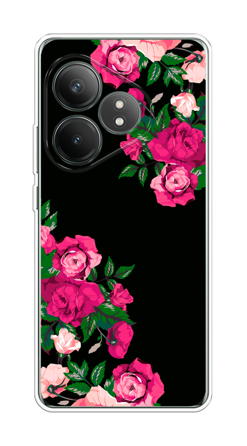 

Чехол на Realme GT Neo 6 SE "Розы фуксия", Черный;розовый;зеленый, 2516850-1