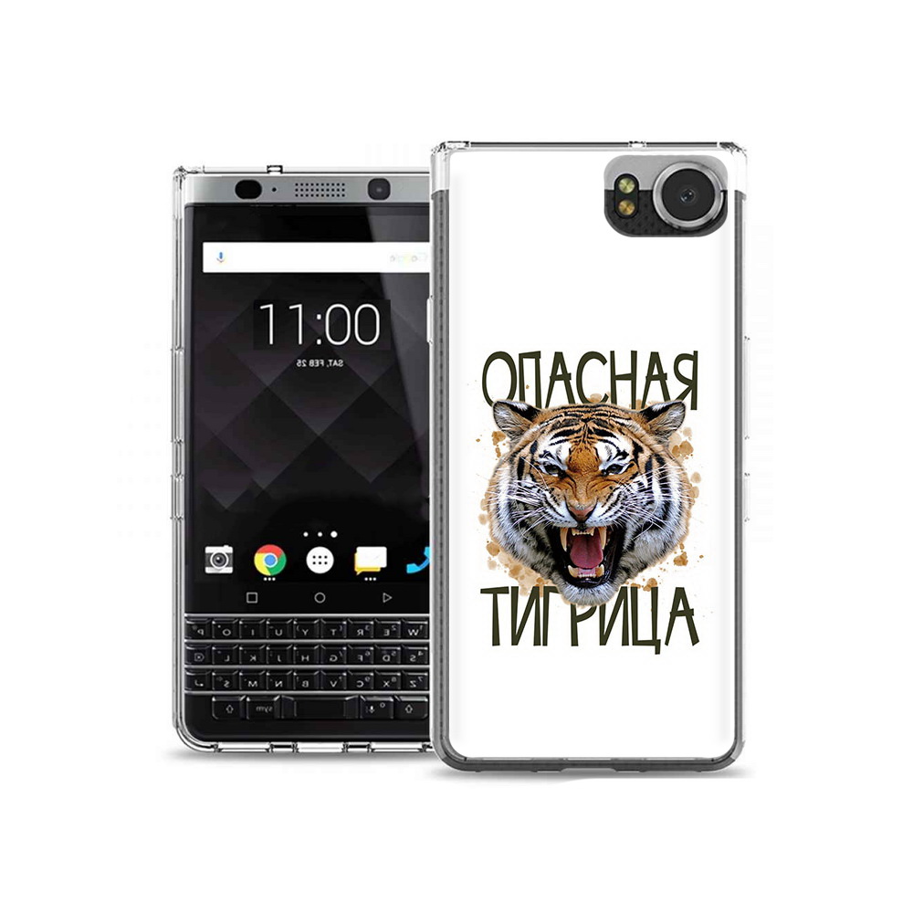 

Чехол MyPads Tocco для BlackBerry KeyOne опасная тигрица, Tocco