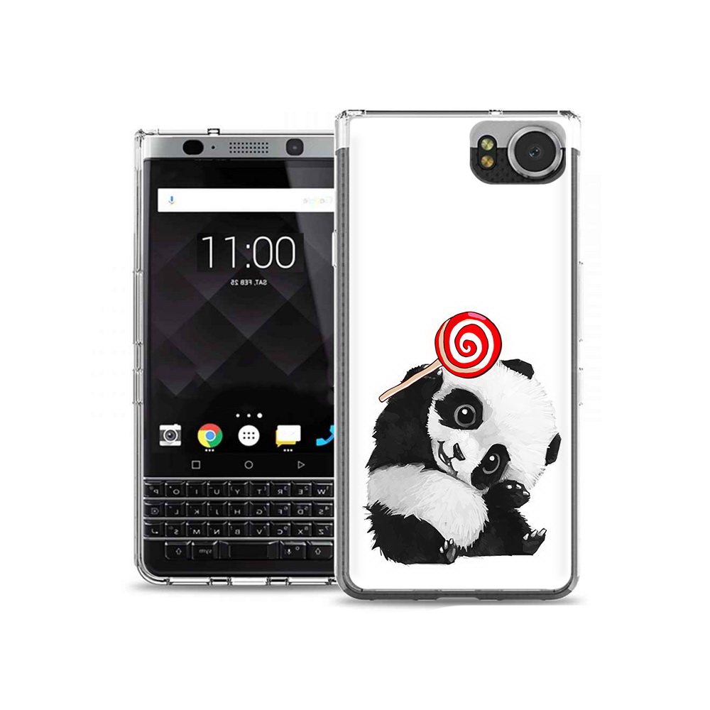 

Чехол MyPads Tocco для BlackBerry KeyOne панда с леденцом, Tocco
