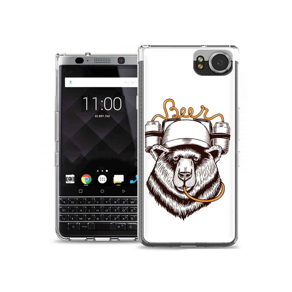 

Чехол MyPads Tocco для BlackBerry KeyOne пивной медведь, Tocco
