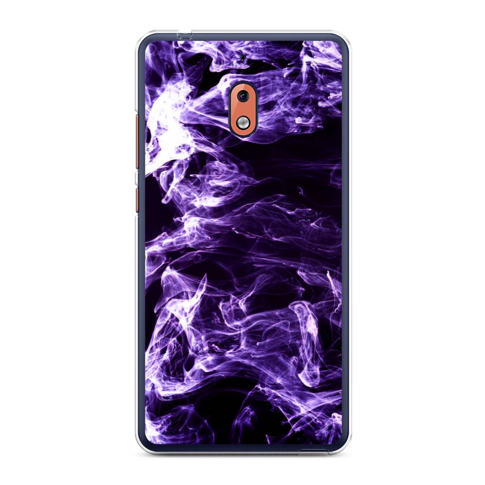 

Чехол на Nokia 2.1 "Фиолетовый дым", Фиолетовый;белый;черный, 121550-3