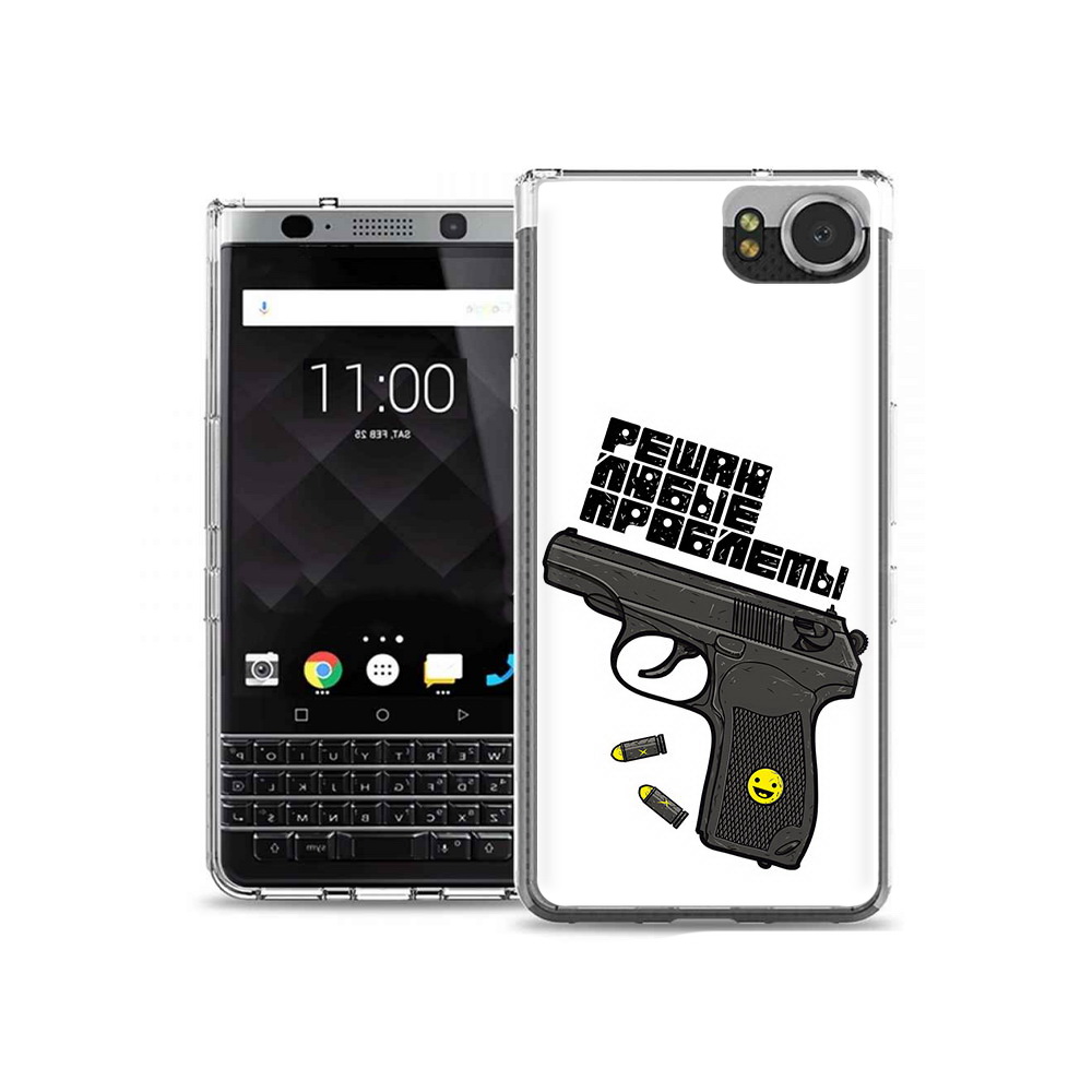 

Чехол MyPads Tocco для BlackBerry KeyOne пистолет против проблем, Tocco