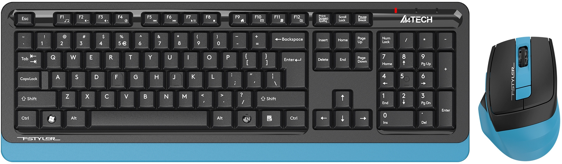 Комплект клавиатура и мышь A4Tech FG1035 (FG1035 NAVY BLUE)