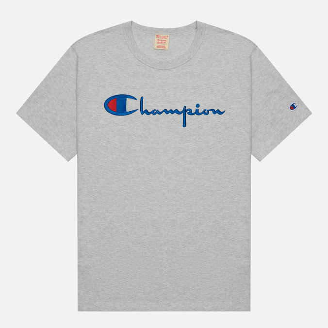 фото Футболка мужская champion reverse weave 216547-em004 серая xs