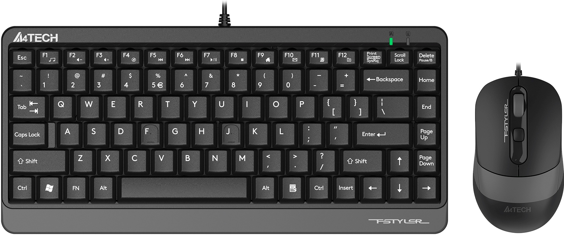 Комплект клавиатура и мышь A4Tech F1110 (F1110 GREY)