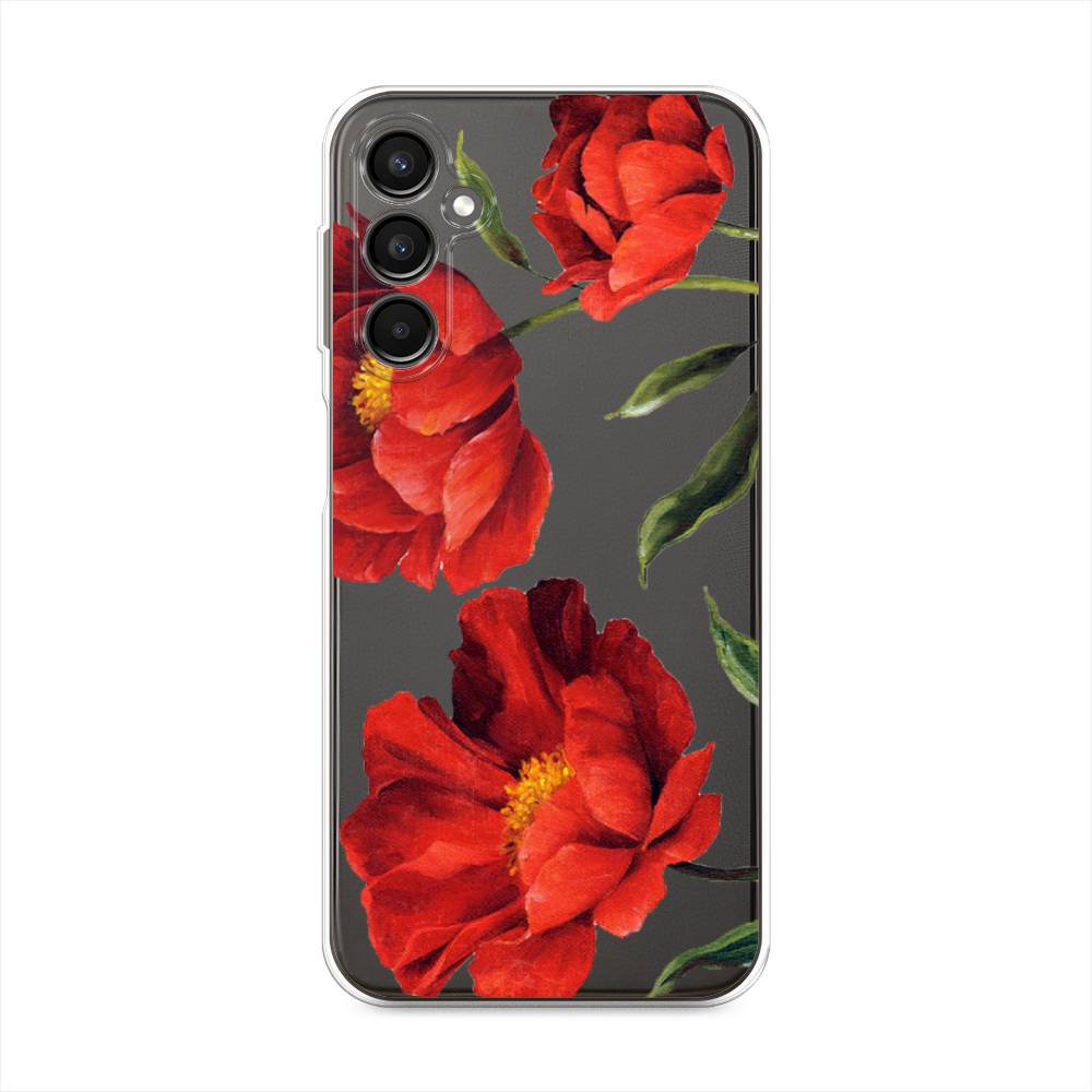 

Чехол Awog на Samsung Galaxy A24 "Красные маки", Красный, 2108050-8