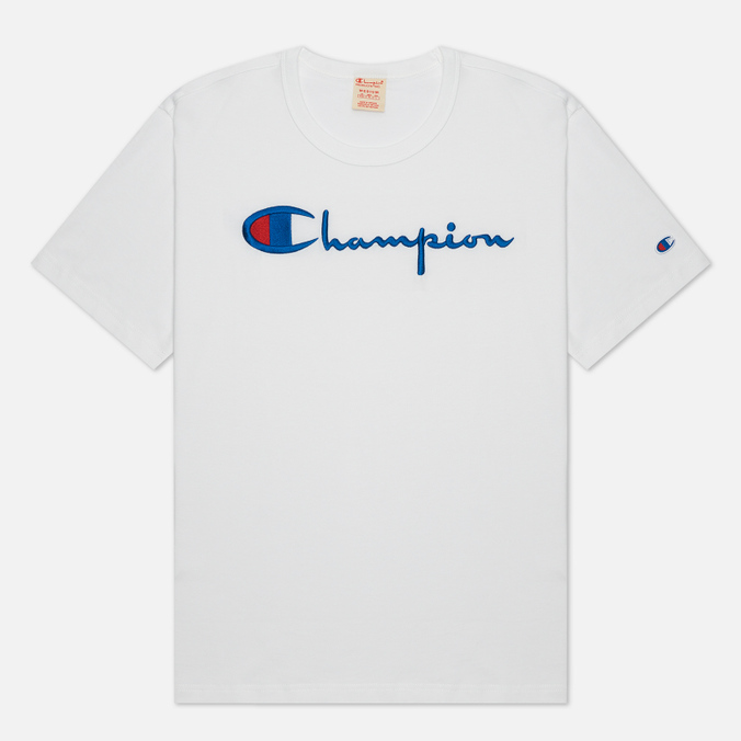 

Футболка мужская Champion Reverse Weave 216547-WW001 белая M, 216547-WW001