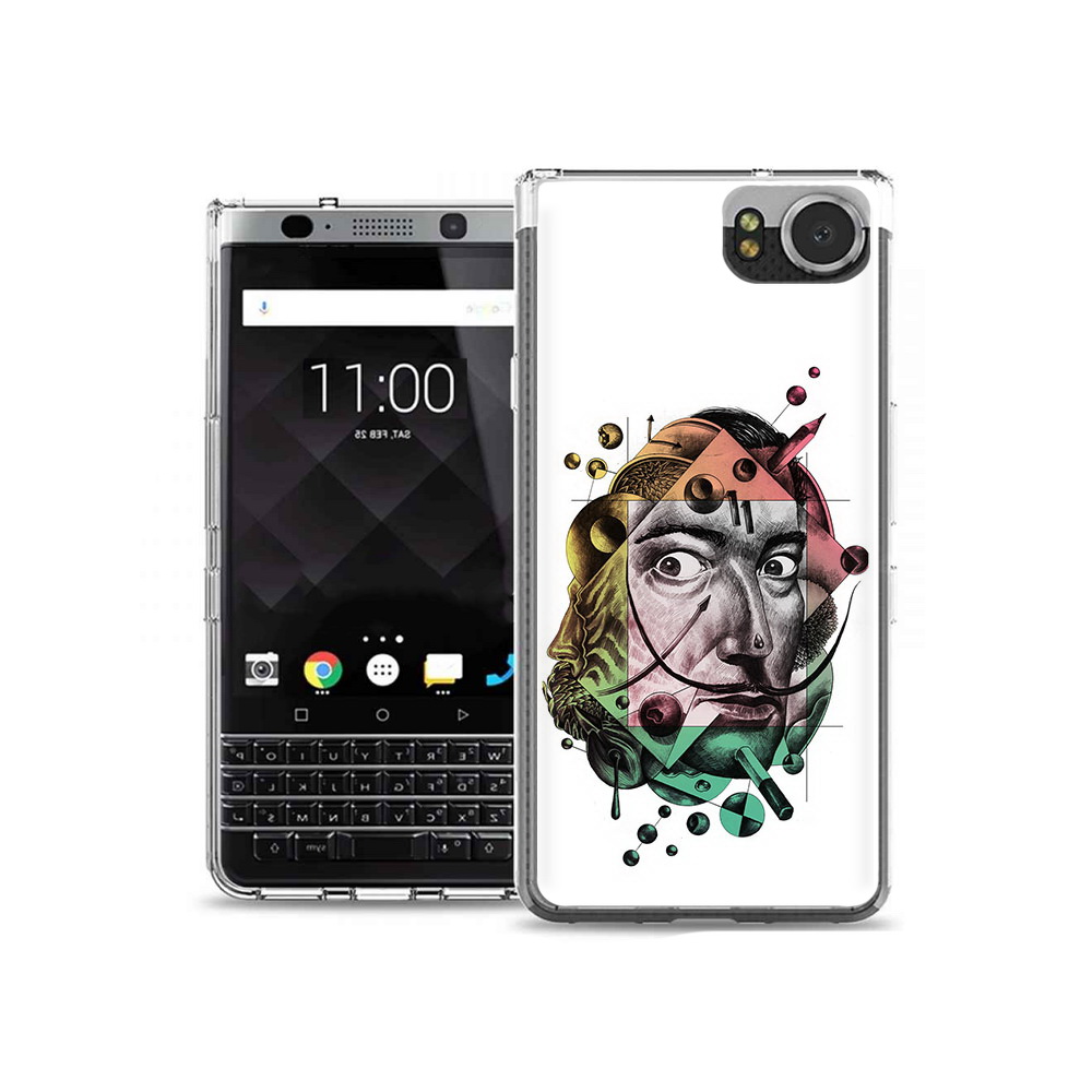 

Чехол MyPads Tocco для BlackBerry KeyOne разноцветное лицо абстракция, Tocco