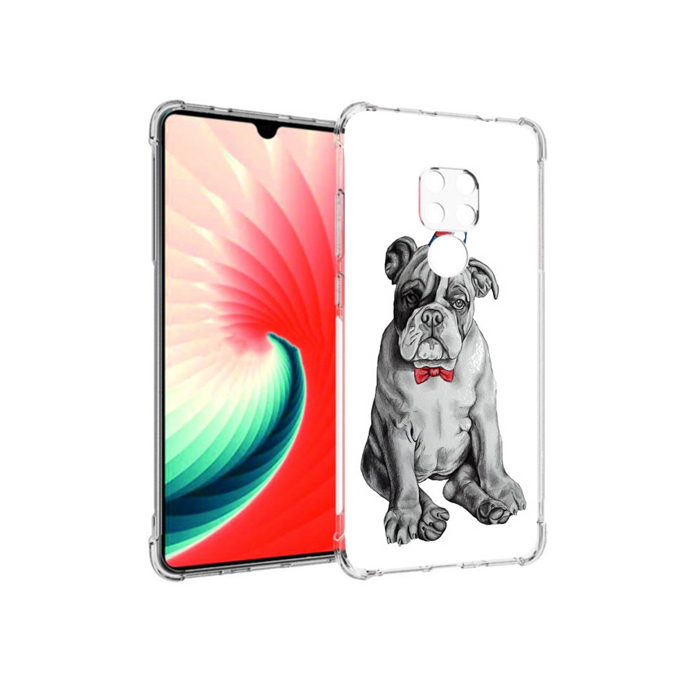 

Чехол MyPads Tocco для Huawei Mate 20 праздничный щенок, Прозрачный, Tocco