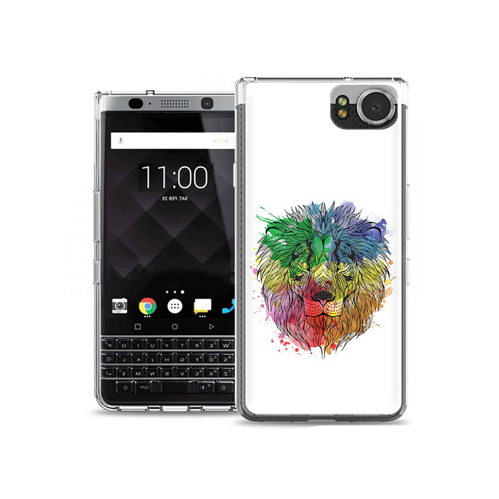 

Чехол MyPads Tocco для BlackBerry KeyOne разноцветный гордый лев, Tocco