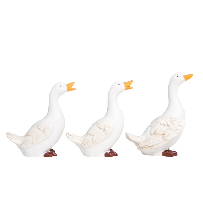 

Сувенир полистоун "Белые гуси на прогулке" набор 3 шт 5,4х5х4 см