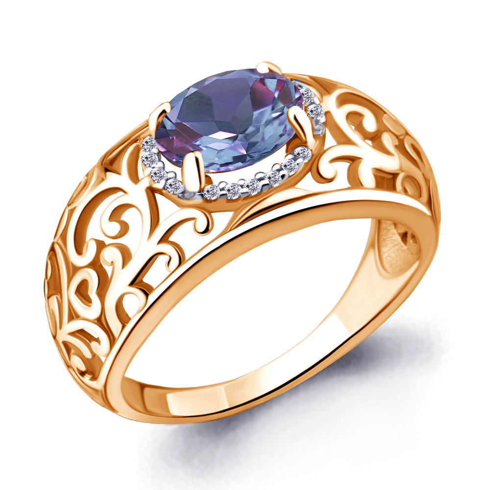 

Кольцо из серебра р. , AQUAMARINE 6543425А_925_з, 6543425А_925_з