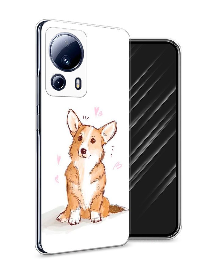 

Чехол Awog на Xiaomi 13 Lite "Корги любовь", Бежевый;белый, 318150-1