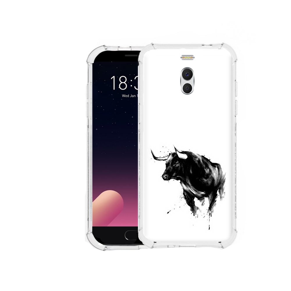

Чехол MyPads Tocco для Meizu M6 Note бык, Прозрачный, Tocco