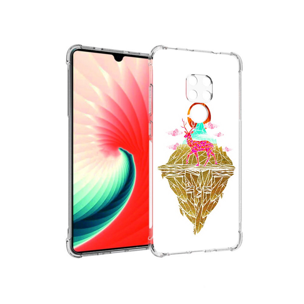 

Чехол MyPads Tocco для Huawei Mate 20 розовый олень абстракция, Прозрачный, Tocco