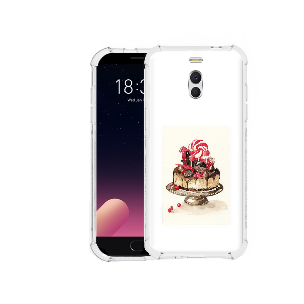 

Чехол MyPads Tocco для Meizu M6 Note вкусный торт, Прозрачный, Tocco