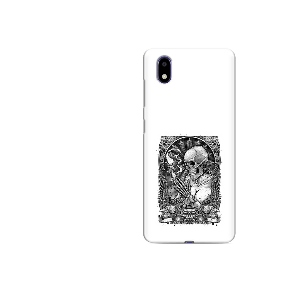 

Чехол MyPads Tocco для ZTE Blade A31 Lite девушка скелет (PT162823.461.316), Прозрачный, Tocco
