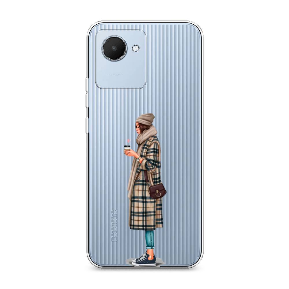 

Чехол на Realme C30 "Утренний кофе", Коричневый;бежевый, 2510550-6