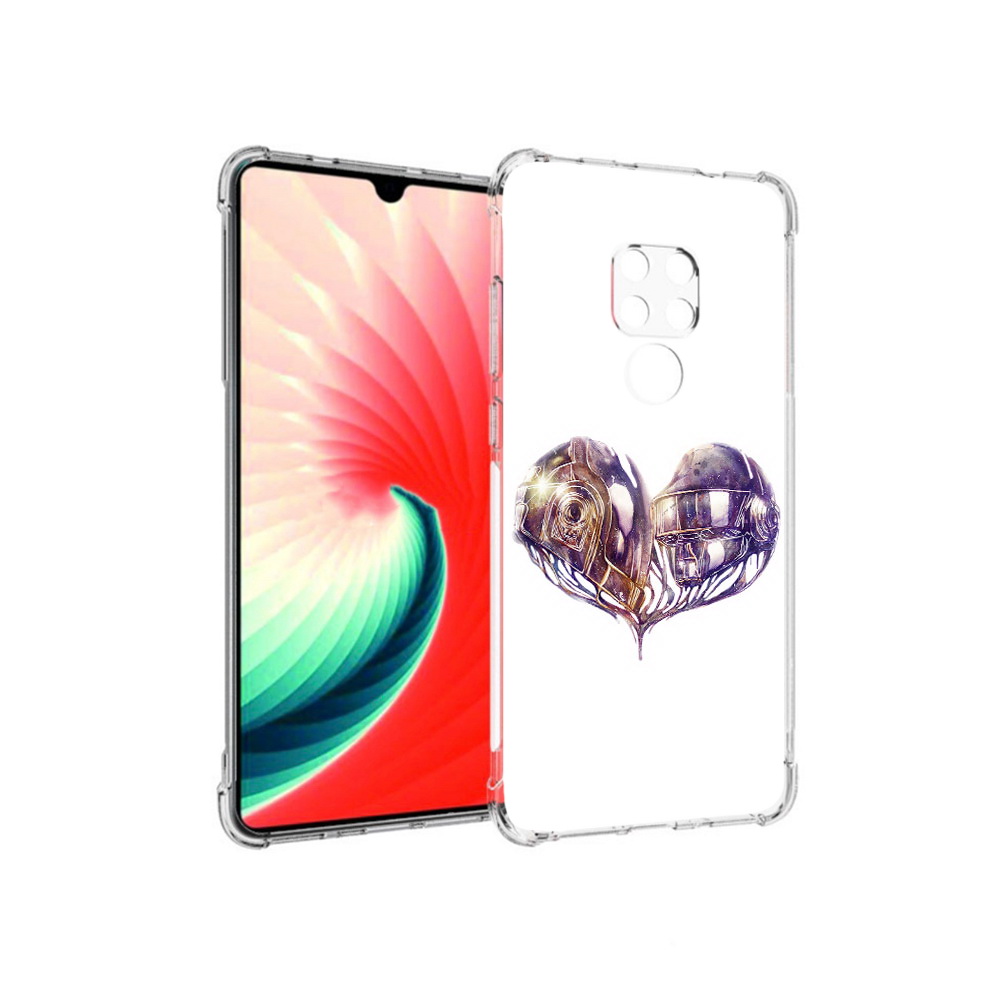 

Чехол MyPads Tocco для Huawei Mate 20 сердце абстракция, Прозрачный, Tocco