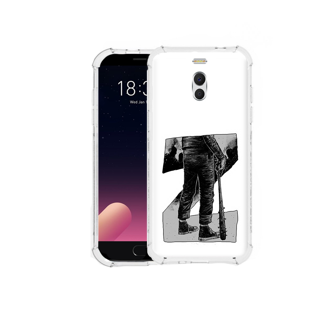 

Чехол MyPads Tocco для Meizu M6 Note воин черно белый, Tocco