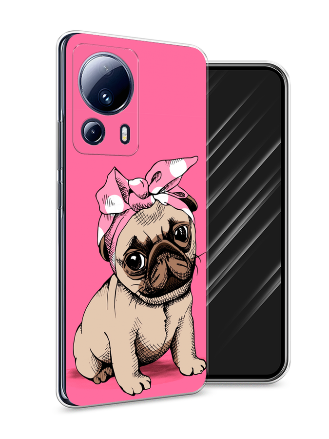 

Чехол Awog на Xiaomi 13 Lite "Dog Pin-Up", Розовый;бежевый, 318150-2