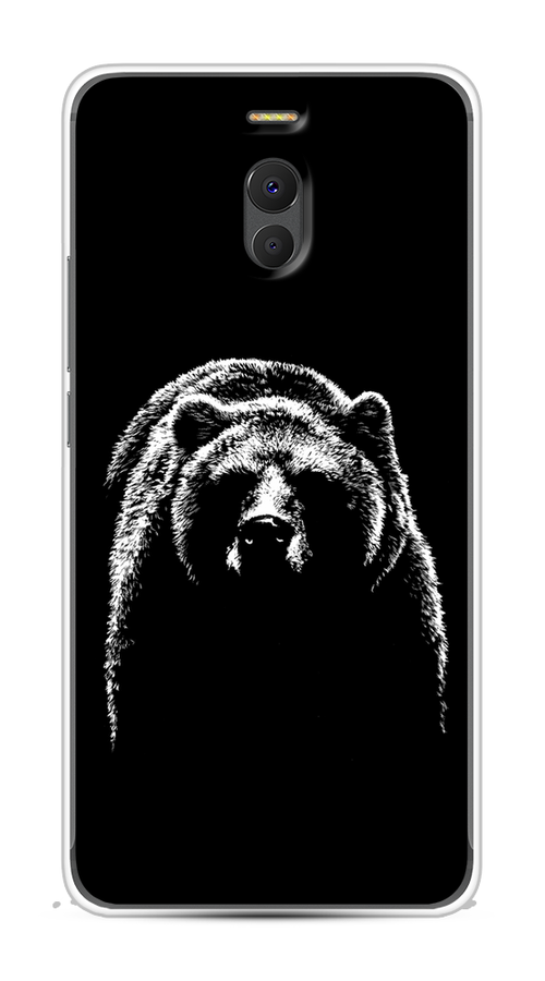 

Чехол на Meizu M6 Note "Медведь в ночи", Белый;черный, 72150-1