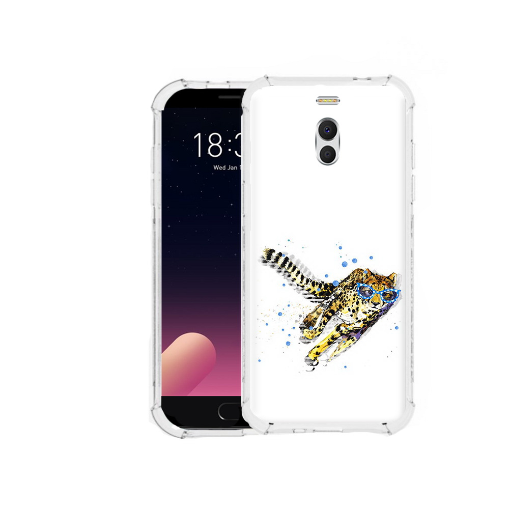 

Чехол MyPads Tocco для Meizu M6 Note гепард в очках, Прозрачный, Tocco