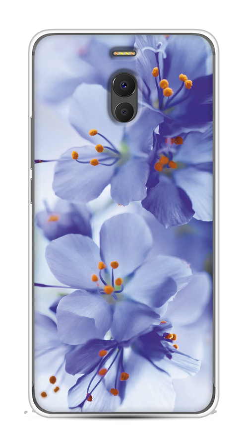 

Чехол на Meizu M6 Note "Фиолетовые цветки", Фиолетовый;синий, 72150-1