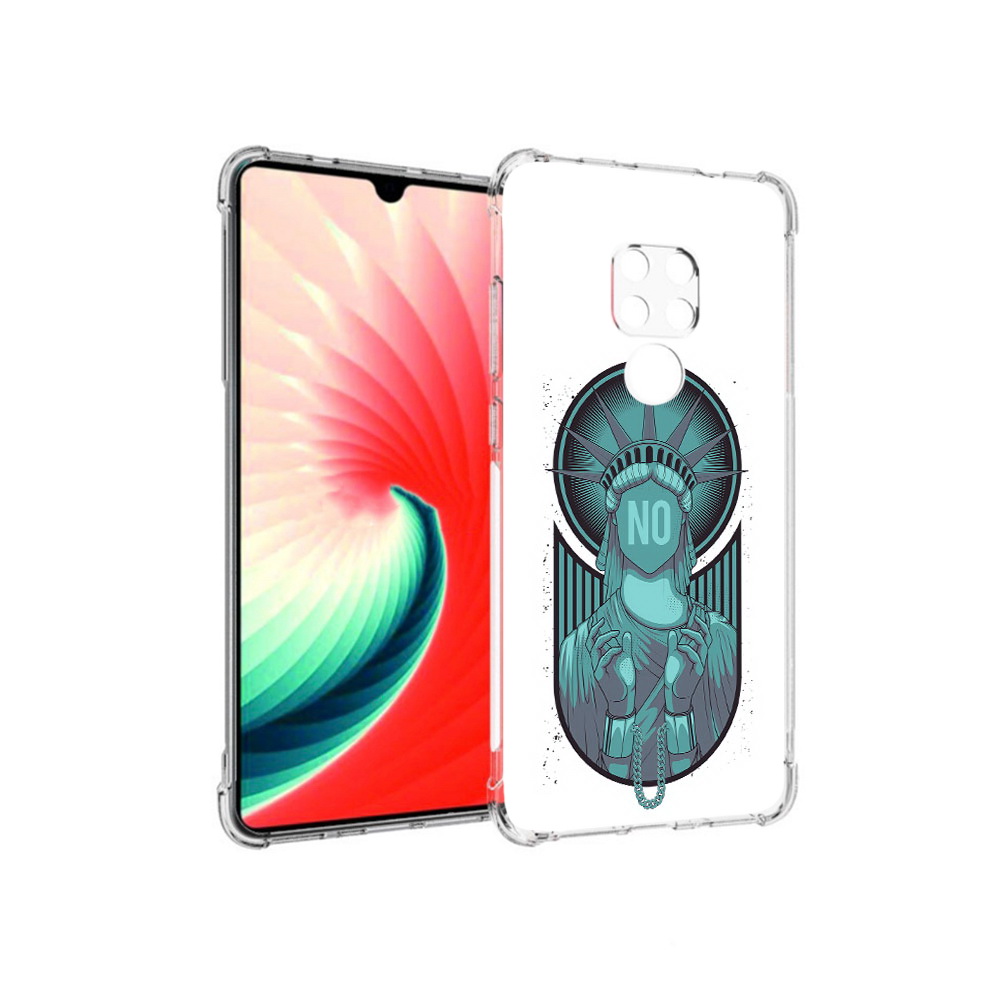 

Чехол MyPads Tocco для Huawei Mate 20 статуя свободы зеленый, Прозрачный, Tocco