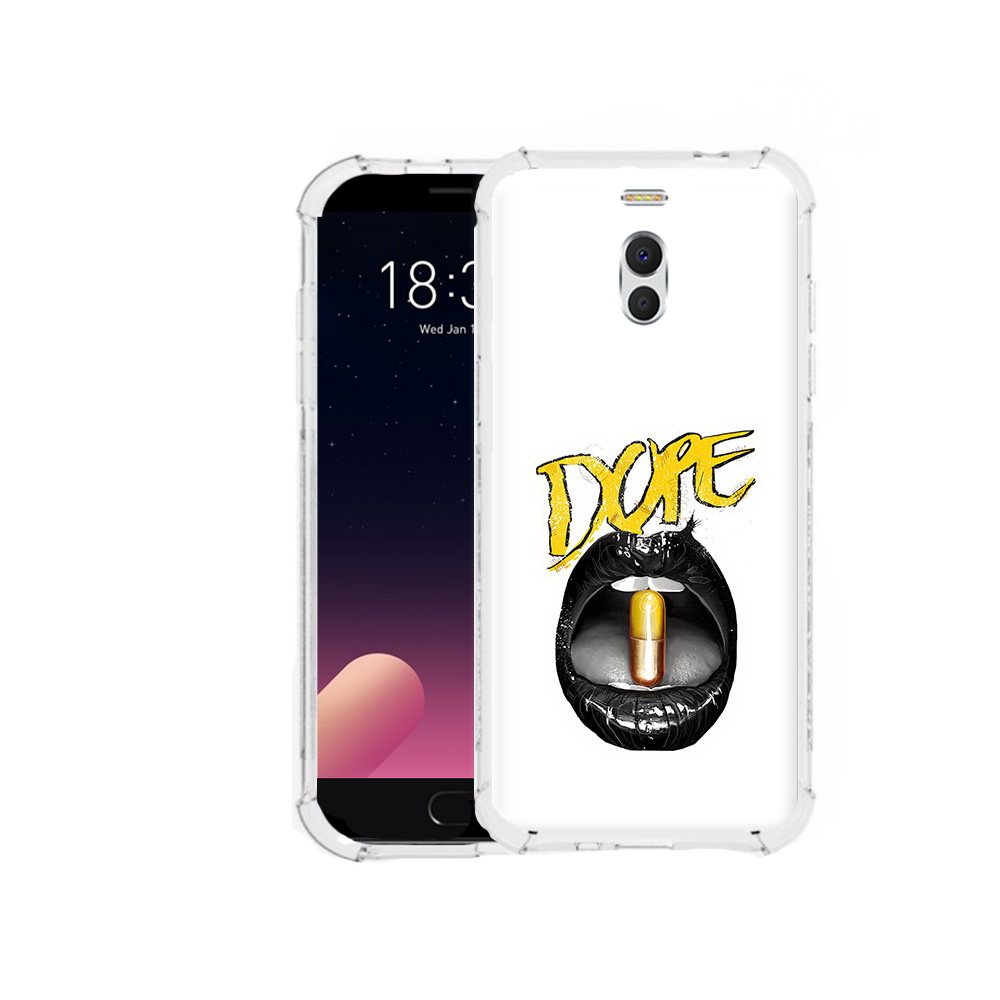 

Чехол MyPads Tocco для Meizu M6 Note губы, Прозрачный, Tocco
