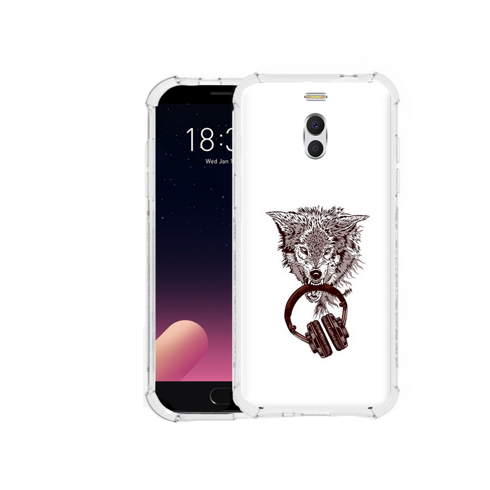 

Чехол MyPads Tocco для Meizu M6 Note дикий волк, Прозрачный, Tocco