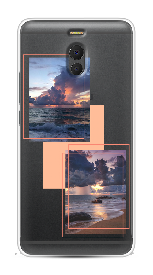 

Чехол на Meizu M6 Note "Sky collage", Розовый;прозрачный;синий, 72150-1