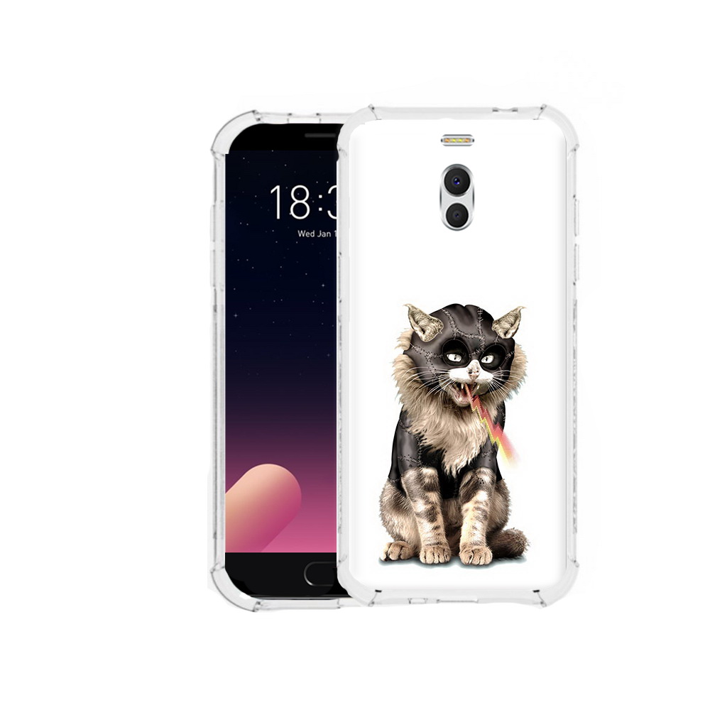 

Чехол MyPads Tocco для Meizu M6 Note дьяволский кот, Прозрачный, Tocco
