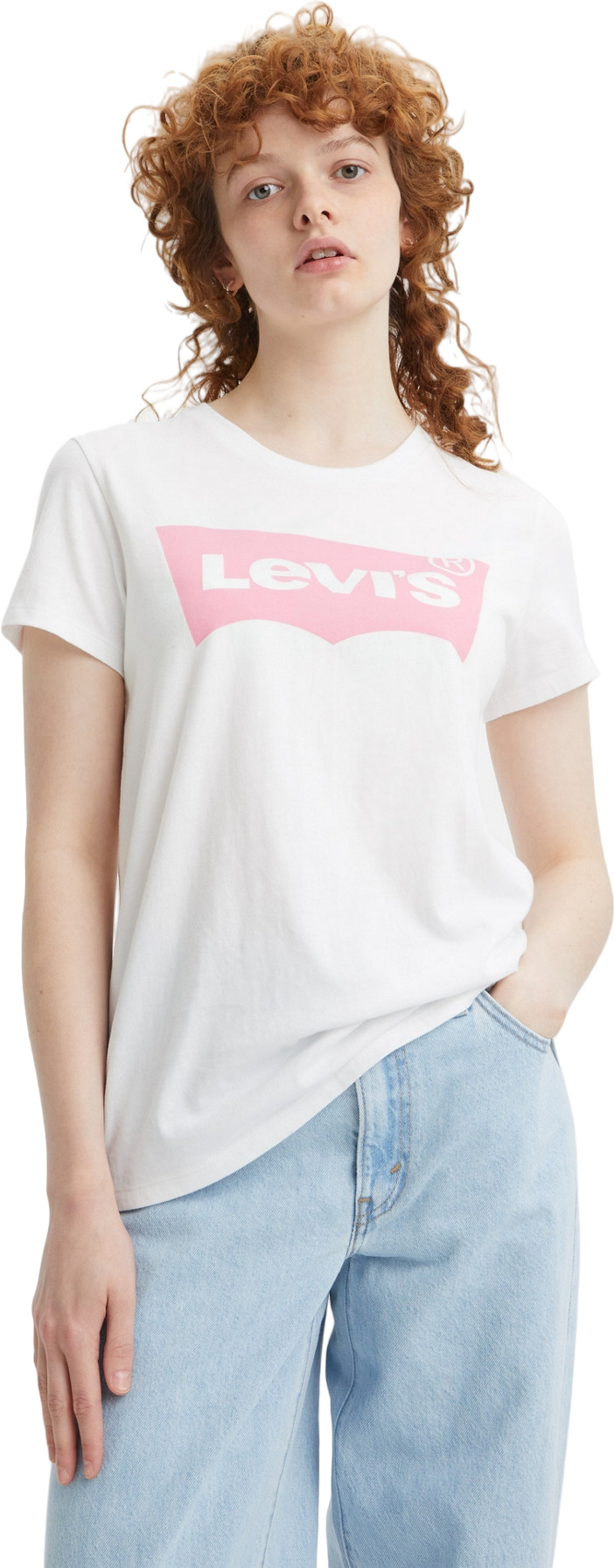 

Футболка женская Levi's Women The Perfect Tee белая L, Белый, Women The Perfect Tee