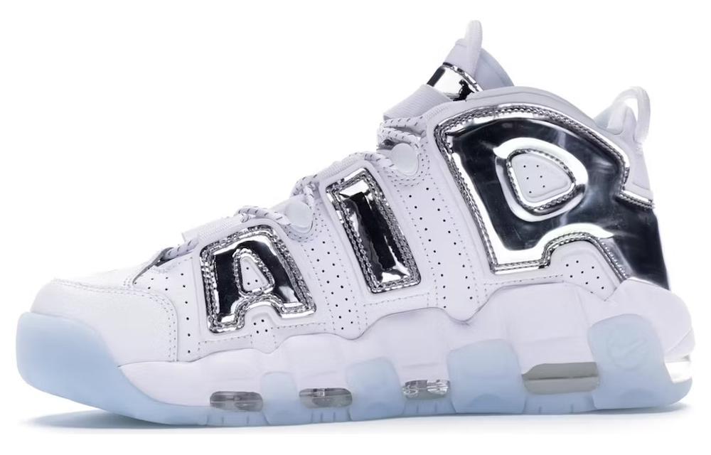 

Кроссовки унисекс Nike Air More Uptempo Chrome White (W) AIR белые 40.5 EU, Белый, Air More Uptempo Chrome White (W) AIR