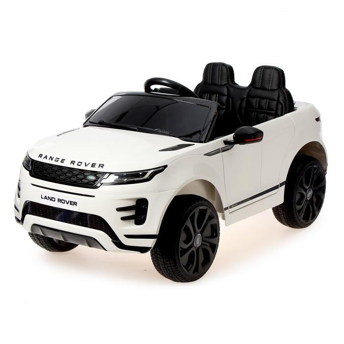 фото Электромобиль range rover evoque, кожаное сиденье, eva колеса, цвет белый nobrand