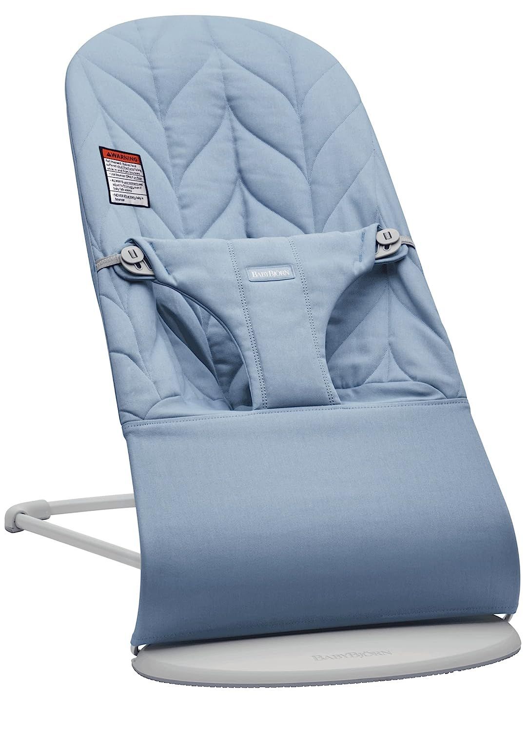 Шезлонг BabyBjorn Bliss Cotton, голубой