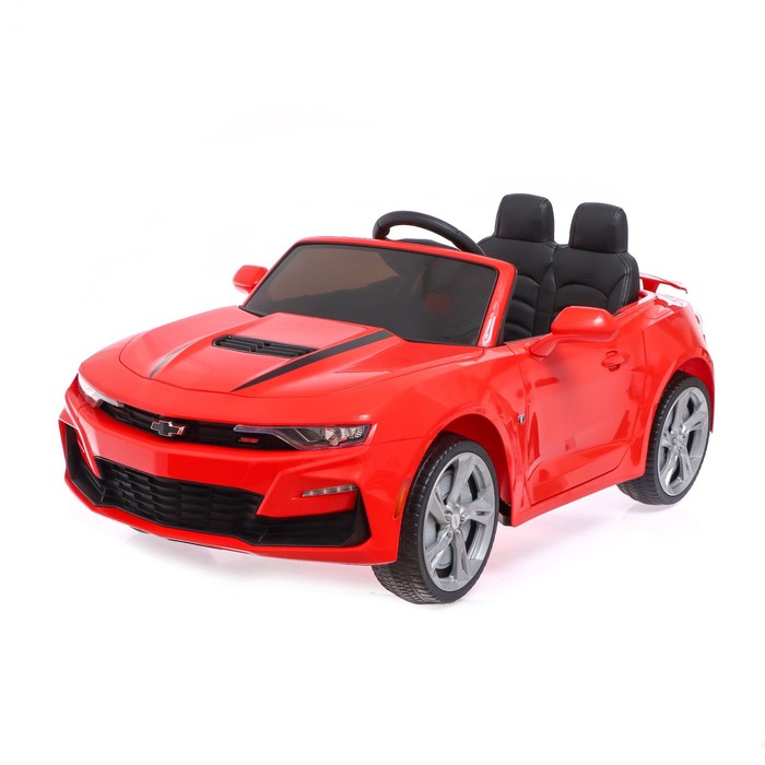 фото Электромобиль chevrolet camaro 2ss, eva колеса, кожаное сидение, цвет красный nobrand