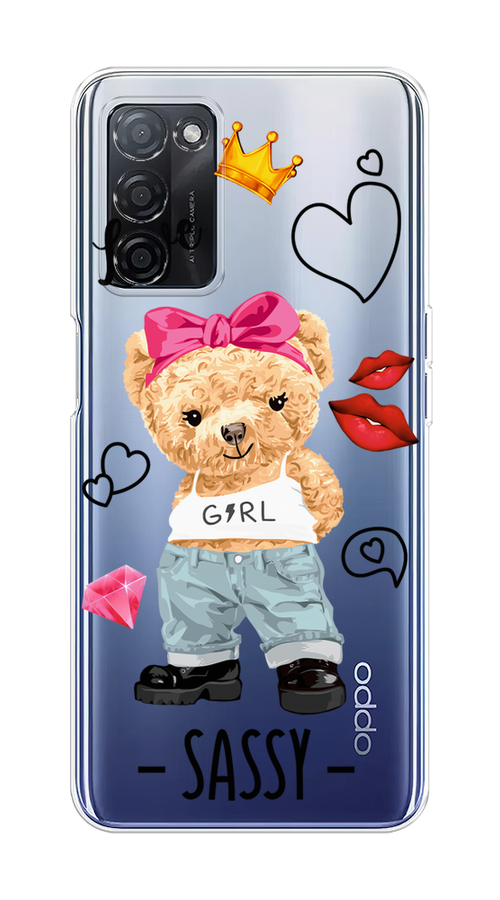 

Чехол на Oppo A55s 5G Sugar Mommy, Голубой;белый;розовый, 2510150-6