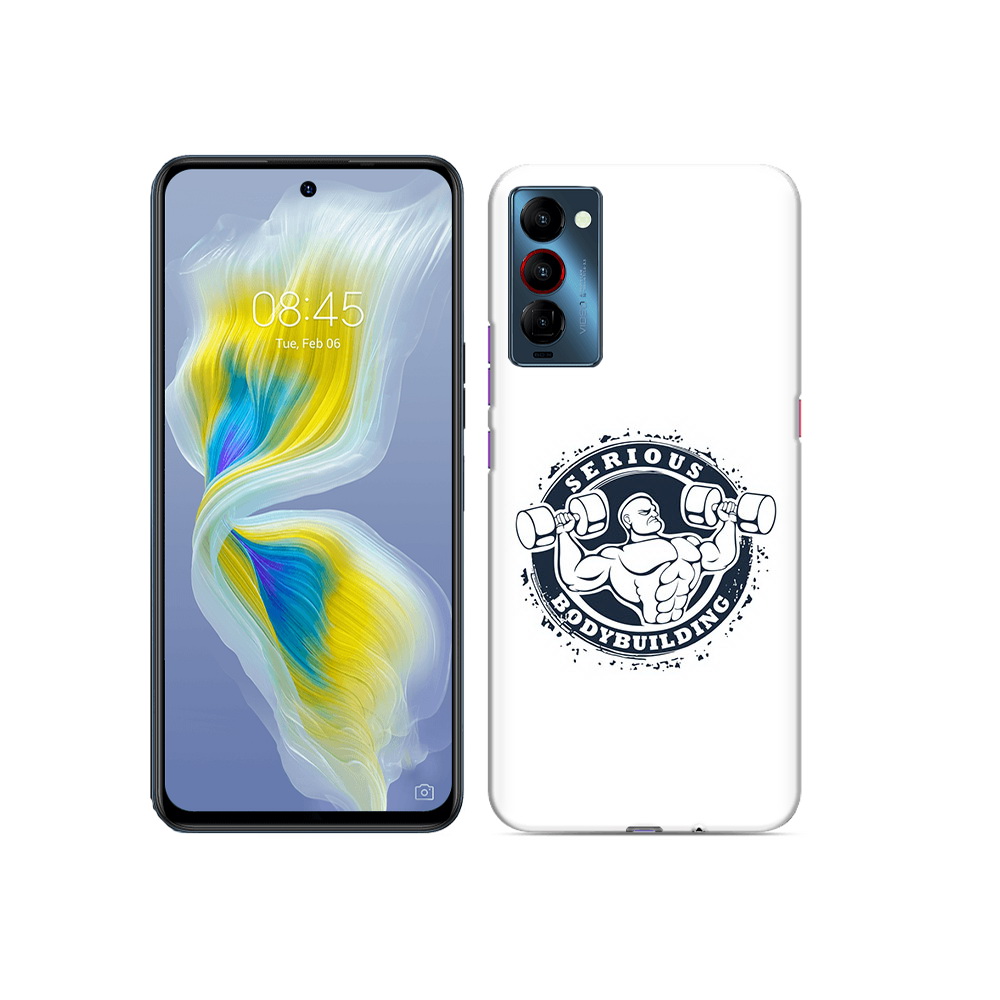 

Чехол MyPads Tocco для Tecno Camon 18 бодибилдинг воля к победе, Прозрачный, Tocco