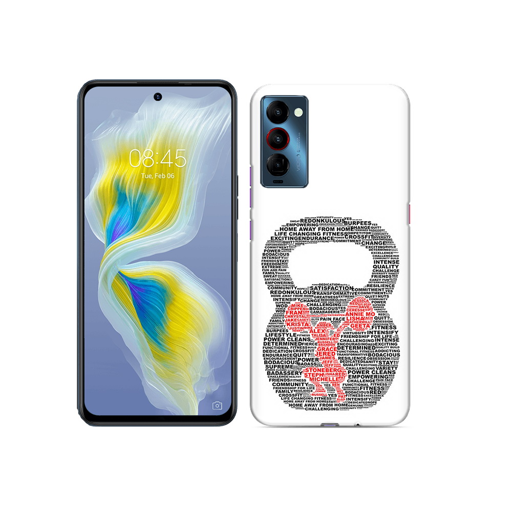 

Чехол MyPads Tocco для Tecno Camon 18 бодибилдинг гиря из слов, Прозрачный, Tocco