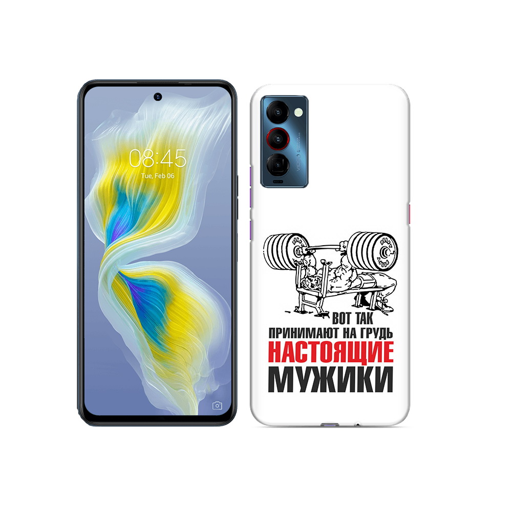 

Чехол MyPads Tocco для Tecno Camon 18 бодибилдинг для мужиков, Прозрачный, Tocco
