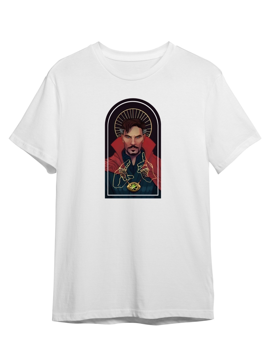 Футболка унисекс СувенирShop Доктор Стрэндж/Doctor Strange/Marvel 3 белая 3XL (56-58)