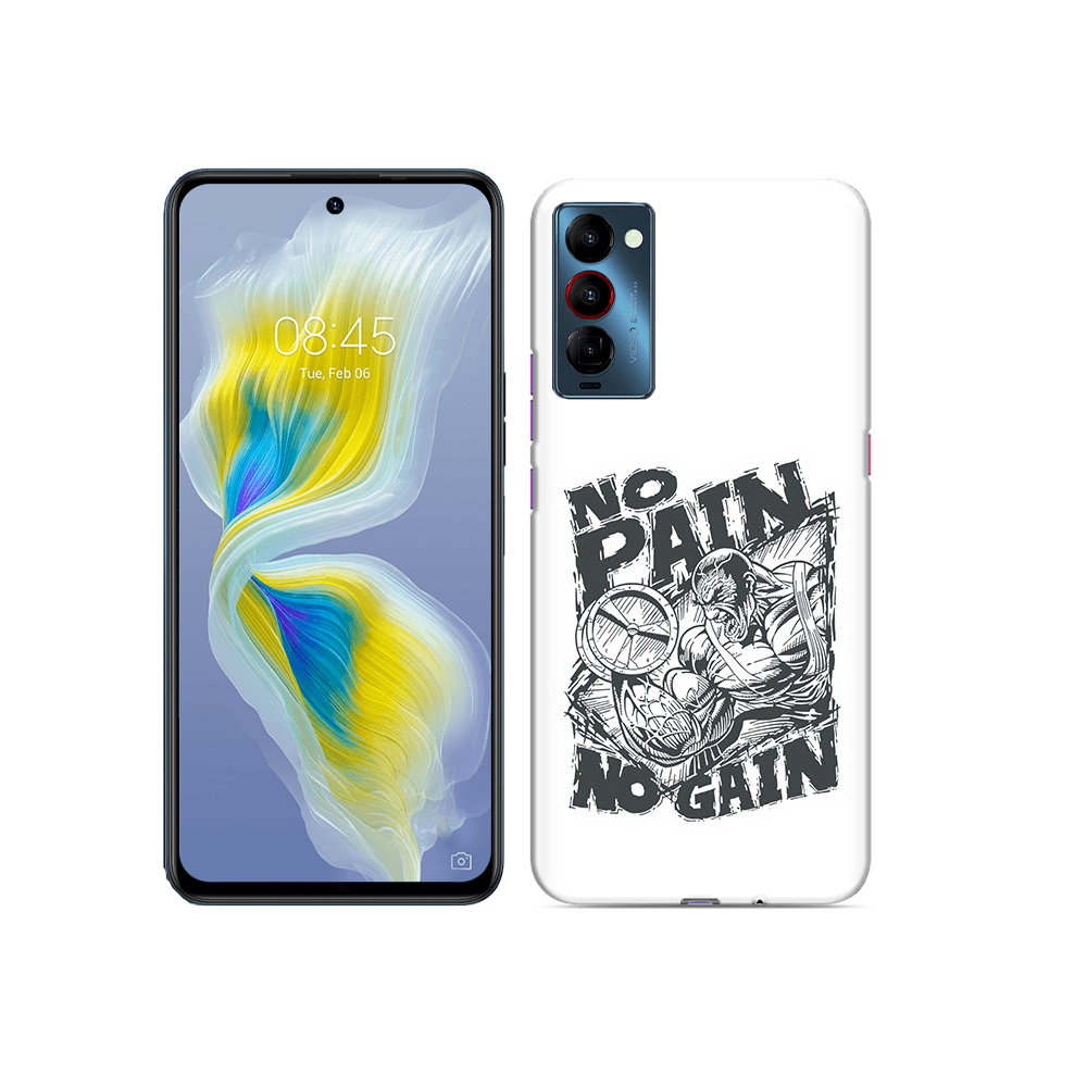 

Чехол MyPads Tocco для Tecno Camon 18 бодибилдинг тяжелая работа, Прозрачный, Tocco