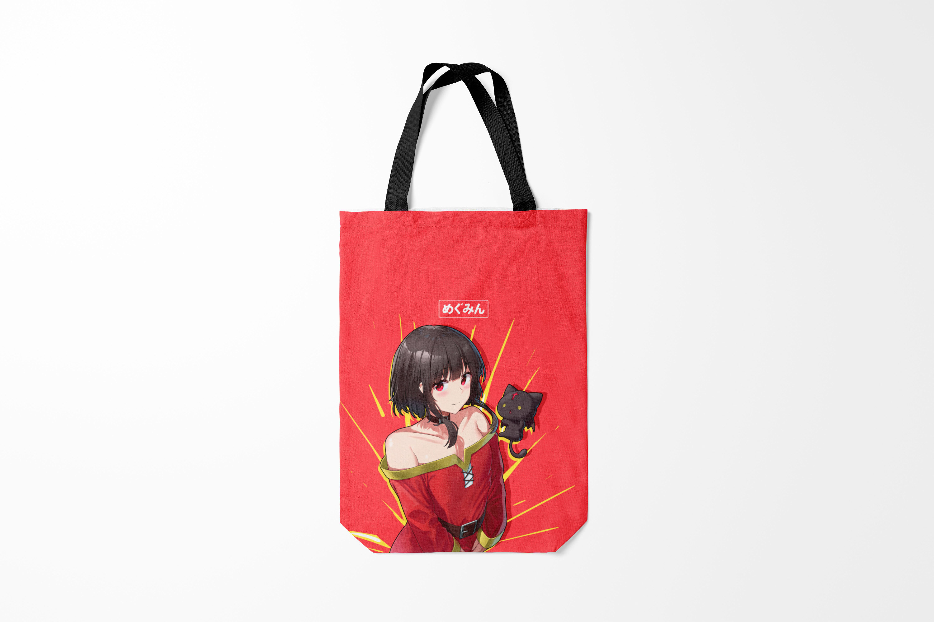 

Сумка шoппер унисекс Burnettie Коносуба Megumin с кошечкой,, Коносуба Megumin с кошечкой